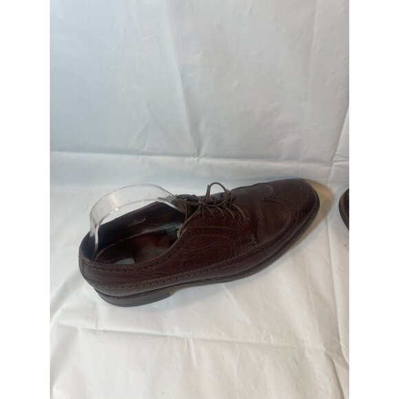 Florsheim Montinaro Wingtip Oxford Mens size  9.5   Brown Leather Lace Up - Picture 15 of 15